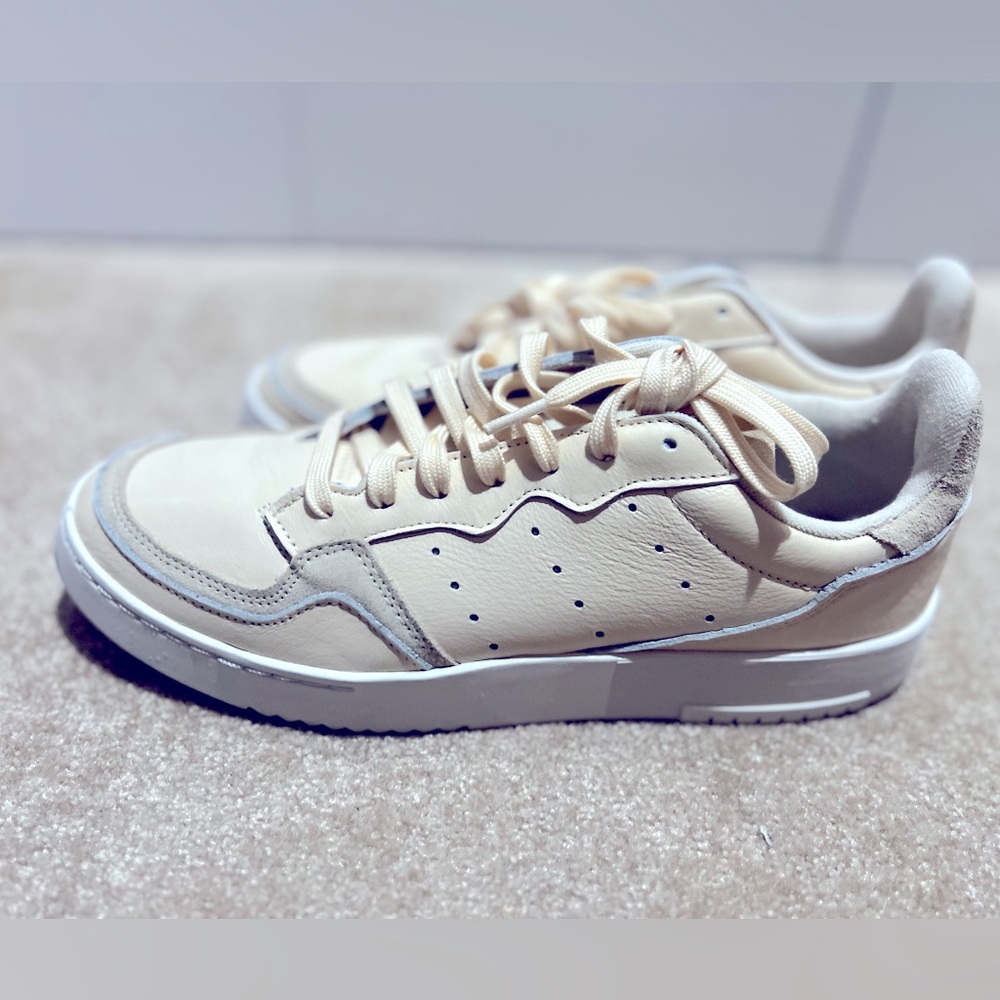 Adidas Men's Originals Supercourt Ecru Tint Cream Shoes Sneakers EE6030 SZ 10